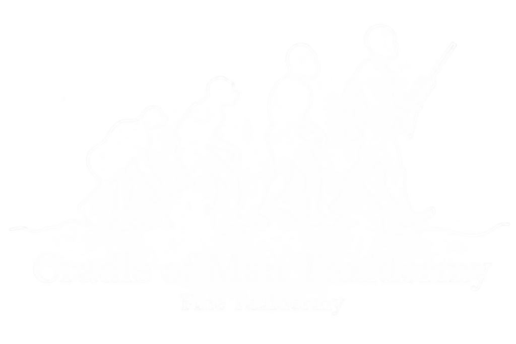Cradle of Man Taxidermy Logo White No Bg New