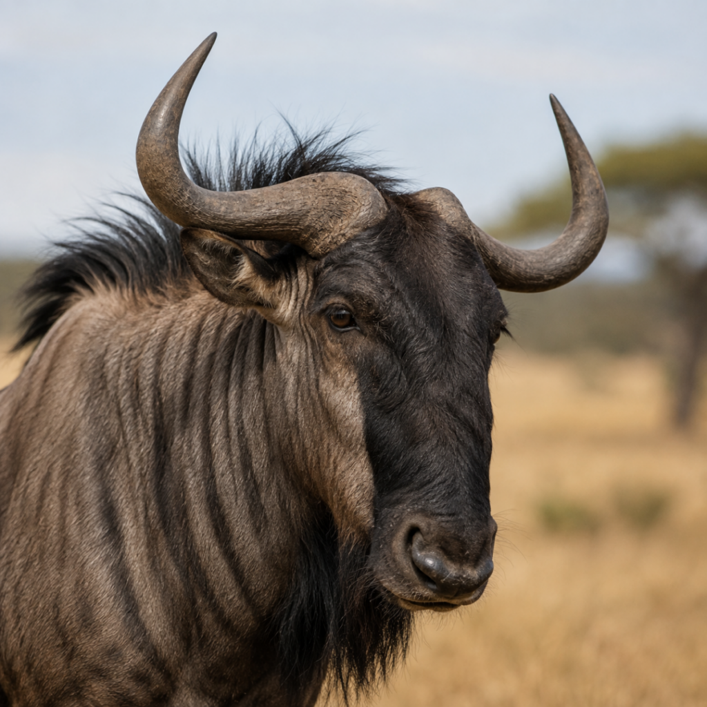 Nyasaland Wildebeest closeup front