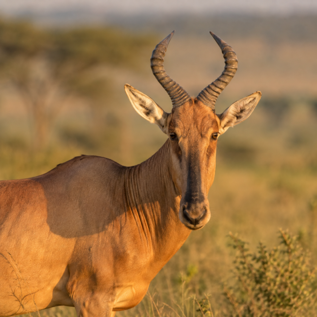 Lichtenstein Hartebeest close up