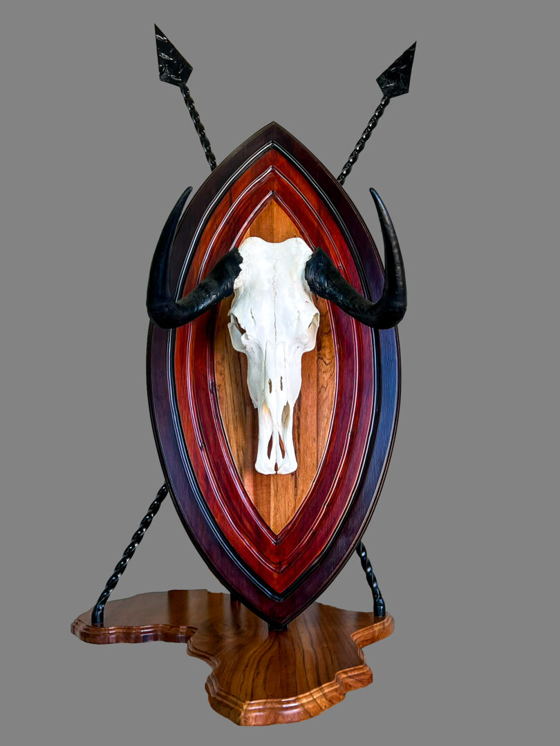 Custom Warrior Shield Skull Mount (1)